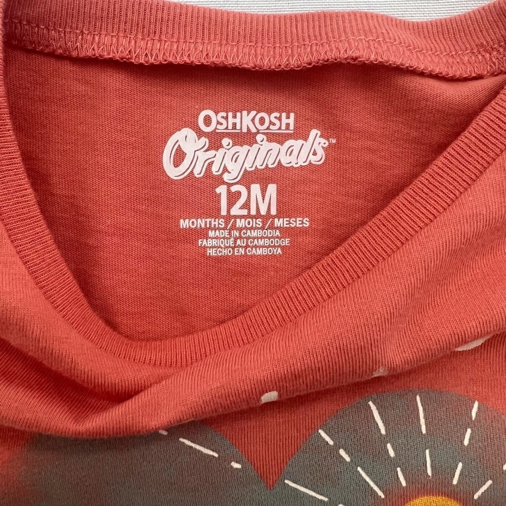 OshKosh Long Sleeve Tees and NWT Jeggings Bundle 12 months - Picture 7 of 15